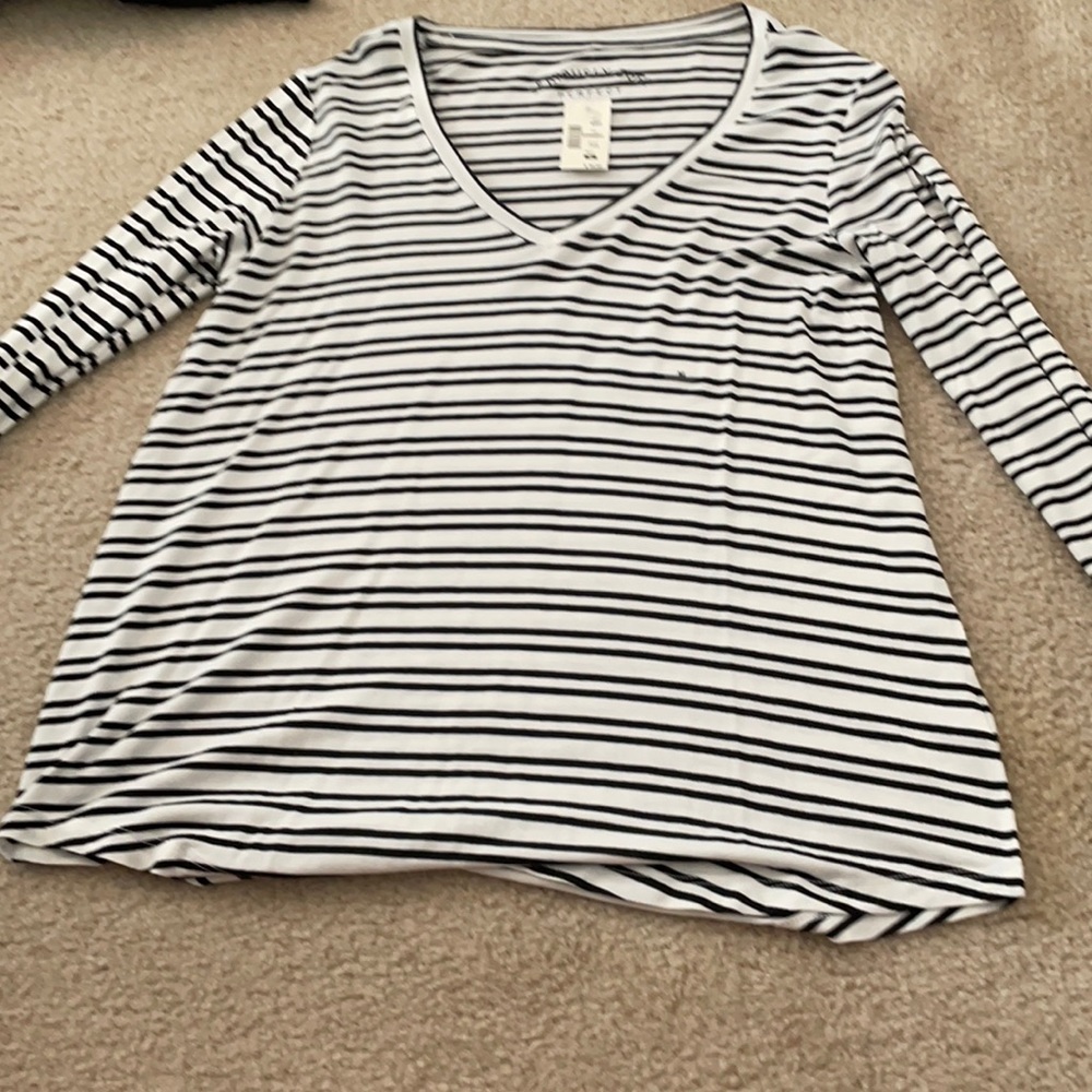 black and white long sleeve